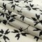 1 Yard Black & White Floral Silk Crepe de Chine 44" Wide Designer Fabric for Wrap Dresses & Scarves